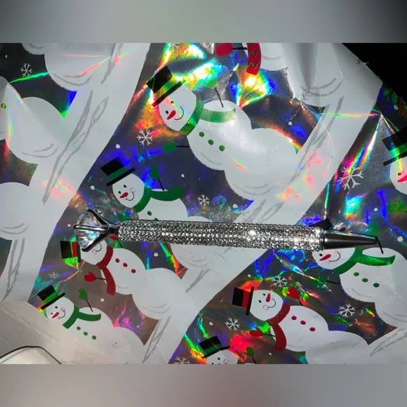 Elegant 6” Silver Crystal Pen NEW Large diamond crystal exquisite in gift-box - Picture 13 of 16